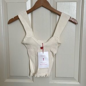 Rouje Tank Top White Color Size 36